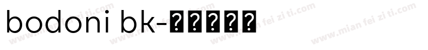 bodoni bk字体转换